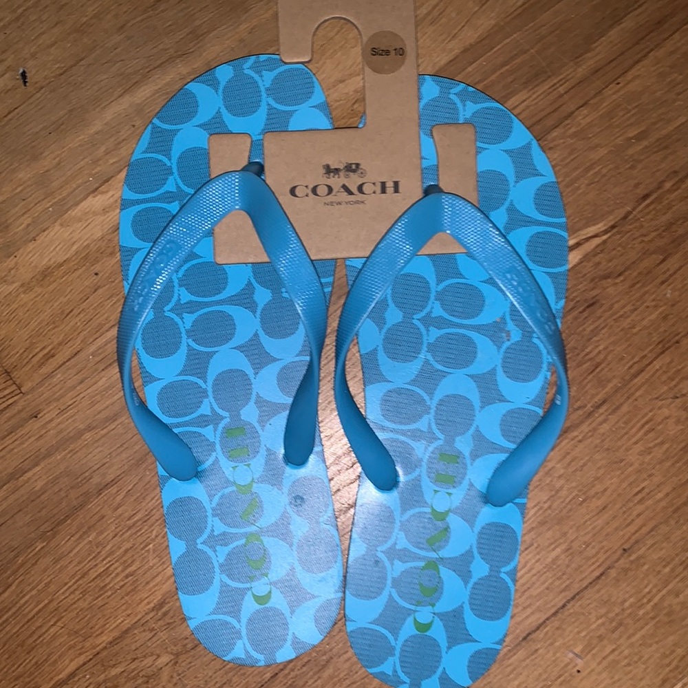 Coach flip flops